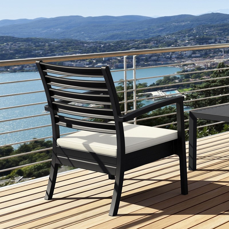 Compamia Artemis XL Club Chair in Black
