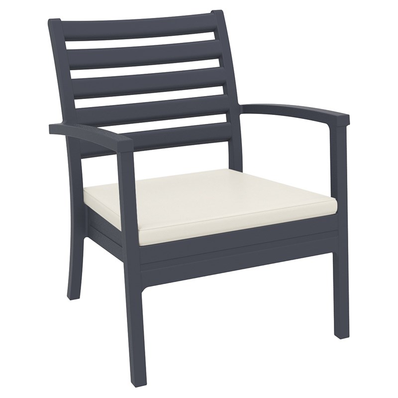 Compamia Artemis XL Club Chair in Dark Gray