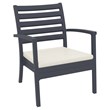 Compamia Artemis XL Club Chair in Dark Gray
