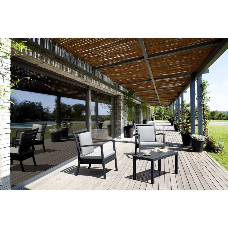 Compamia Artemis XL Club Chair in Dark Gray