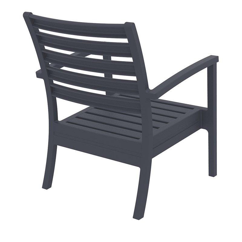 Compamia Artemis XL Club Chair in Dark Gray