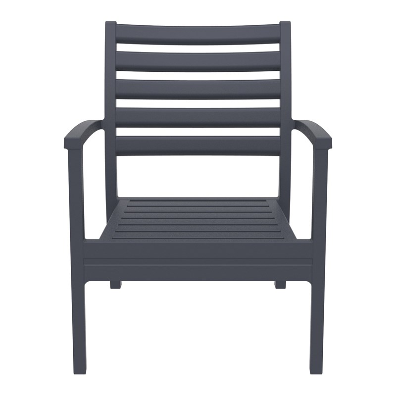 Compamia Artemis XL Club Chair in Dark Gray