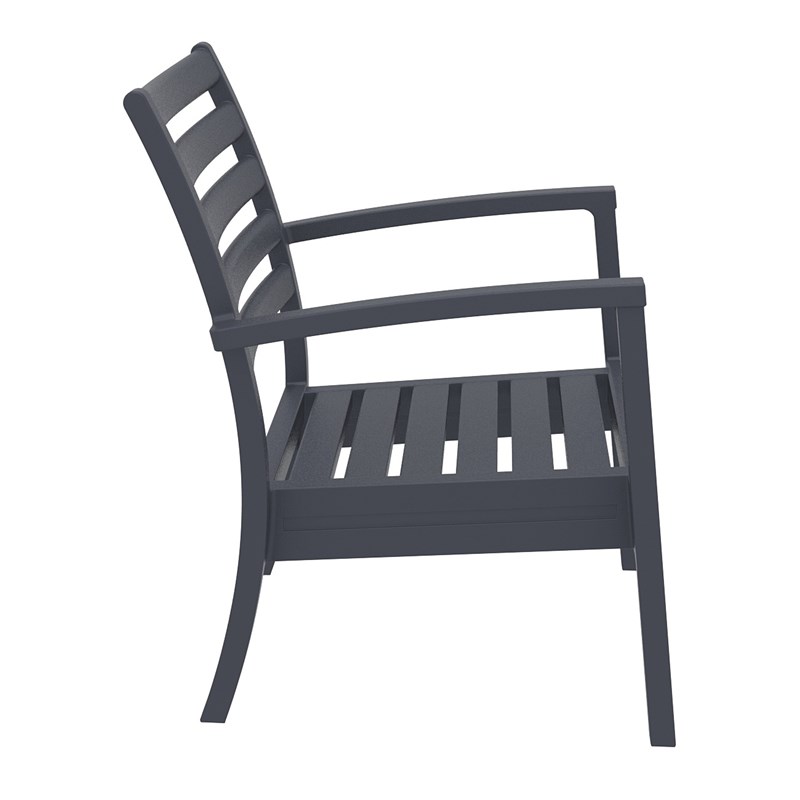 Compamia Artemis XL Club Chair in Dark Gray
