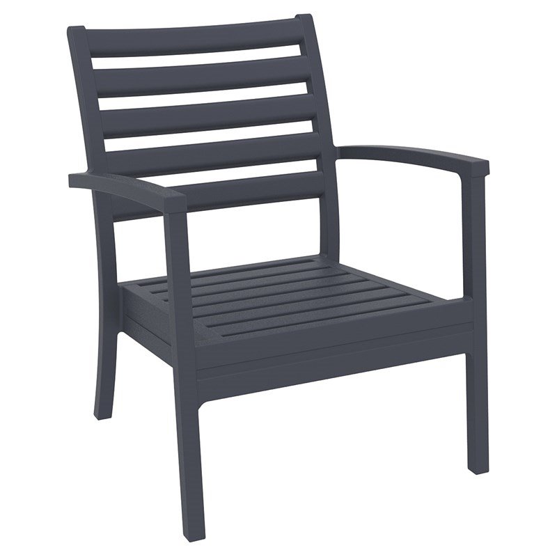Compamia Artemis XL Club Chair in Dark Gray