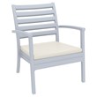 Compamia Artemis XL Club Chair in Silver Gray