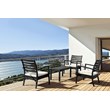 Compamia Artemis 7 Piece XL Club Seating Set in Black