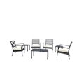 Compamia Artemis 7 Piece XL Club Seating Set in Black