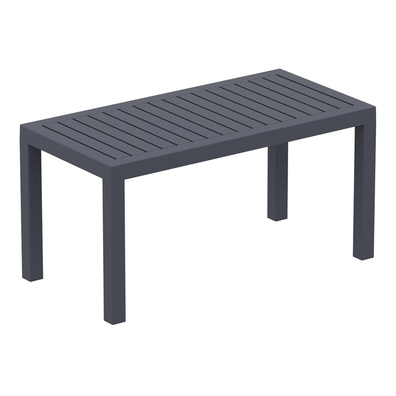 Compamia Artemis 7 Piece XL Club Seating Set in Dark Gray