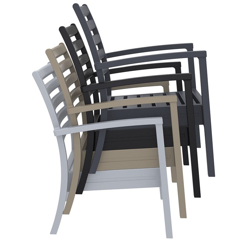Compamia Artemis 7 Piece XL Club Seating Set in Taupe