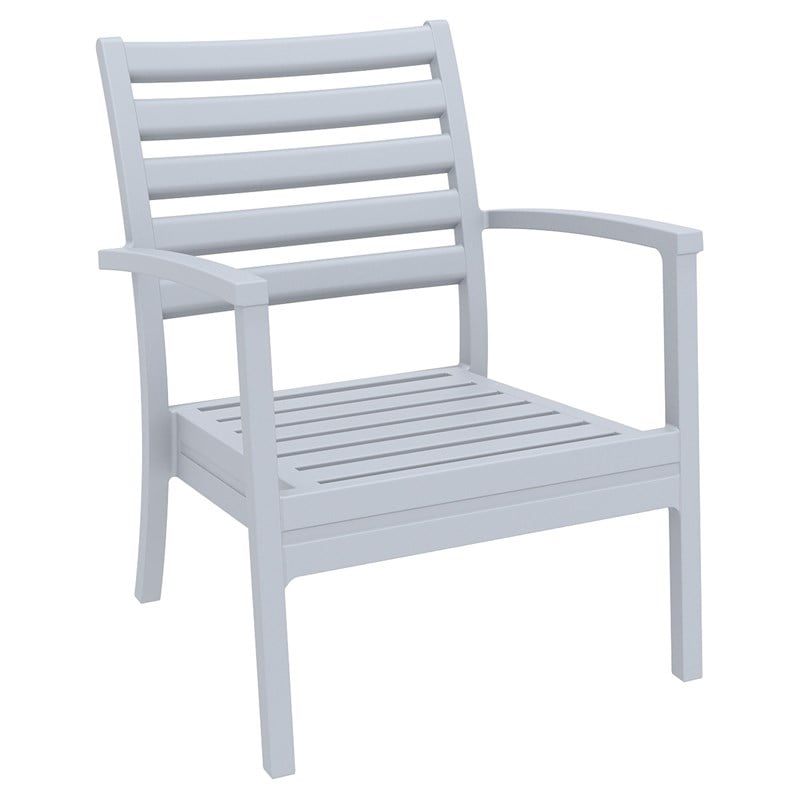 Compamia Artemis 7 Piece XL Club Seating Set in Silver Gray