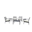 Compamia Artemis 7 Piece XL Club Seating Set in Silver Gray