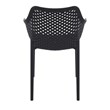 Compamia Air XL Outdoor Patio Dining Arm Chair in Black