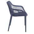 Compamia Air XL Outdoor Patio Dining Arm Chair in Dark Gray