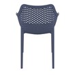 Compamia Air XL Outdoor Patio Dining Arm Chair in Dark Gray