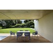 Compamia Air XL Outdoor Patio Dining Arm Chair in Dark Gray