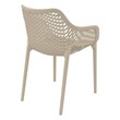 Compamia Air XL Outdoor Patio Dining Arm Chair in Taupe