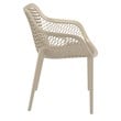 Compamia Air XL Outdoor Patio Dining Arm Chair in Taupe