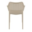 Compamia Air XL Outdoor Patio Dining Arm Chair in Taupe