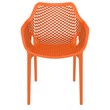 Compamia Air XL Outdoor Patio Dining Arm Chair in Orange