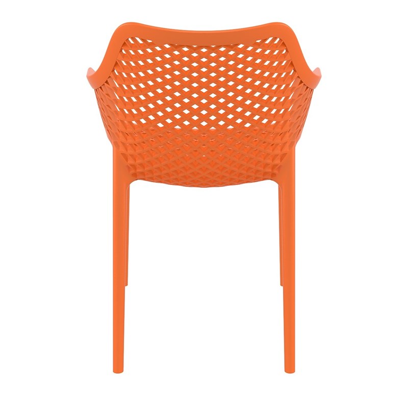 Compamia Air XL Outdoor Patio Dining Arm Chair in Orange