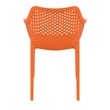 Compamia Air XL Outdoor Patio Dining Arm Chair in Orange