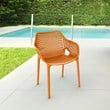 Compamia Air XL Outdoor Patio Dining Arm Chair in Orange