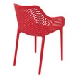Compamia Air XL Outdoor Patio Dining Arm Chair in Red