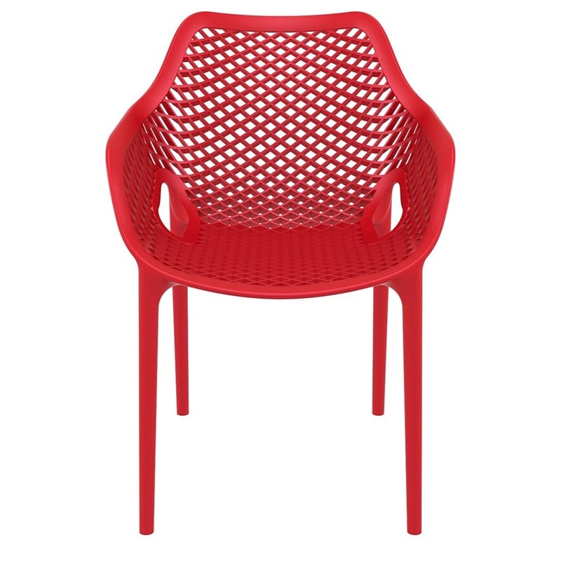 Compamia Air XL Outdoor Patio Dining Arm Chair in Red