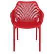 Compamia Air XL Outdoor Patio Dining Arm Chair in Red