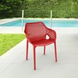 Compamia Air XL Outdoor Patio Dining Arm Chair in Red