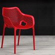 Compamia Air XL Outdoor Patio Dining Arm Chair in Red