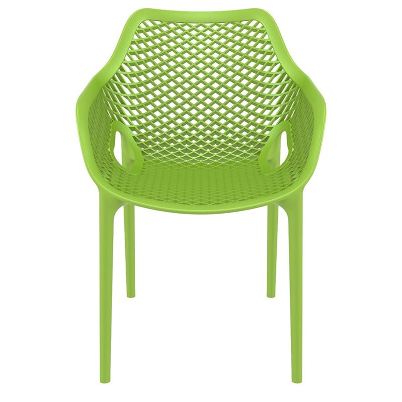 Compamia Air XL Outdoor Patio Dining Arm Chair in Tropical Green