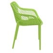 Compamia Air XL Outdoor Patio Dining Arm Chair in Tropical Green