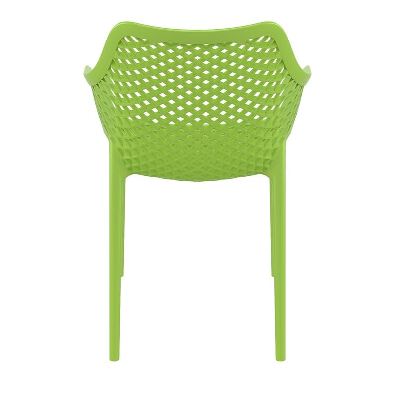 Compamia Air XL Outdoor Patio Dining Arm Chair in Tropical Green