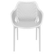 Compamia Air XL Outdoor Patio Dining Arm Chair in White