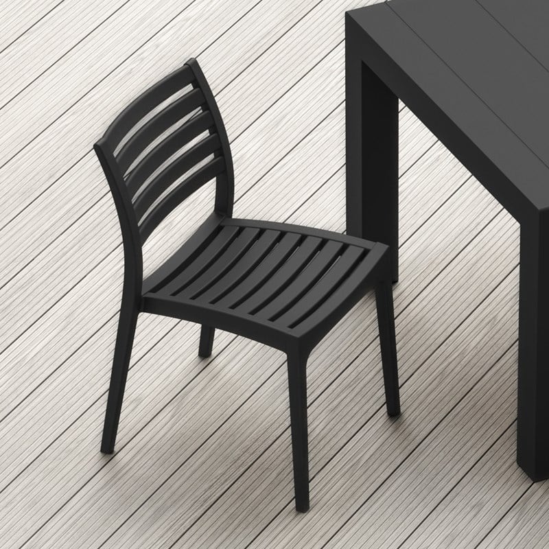 Compamia Ares Outdoor Patio Dining Chair in Black