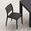 Compamia Ares Outdoor Patio Dining Chair in Black