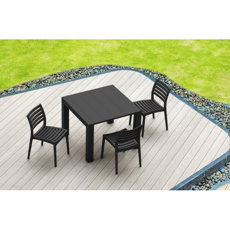 Compamia Ares Outdoor Patio Dining Chair in Black