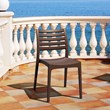 Compamia Ares Outdoor Patio Dining Chair in Brown