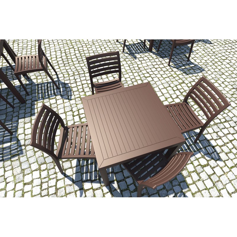 Compamia Ares Outdoor Patio Dining Chair in Brown