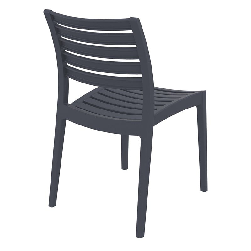 Compamia Ares Outdoor Patio Dining Chair in Dark Gray