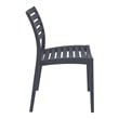 Compamia Ares Outdoor Patio Dining Chair in Dark Gray