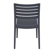 Compamia Ares Outdoor Patio Dining Chair in Dark Gray