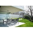 Compamia Ares Outdoor Patio Dining Chair in Dark Gray