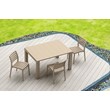 Compamia Ares Outdoor Patio Dining Chair in Taupe