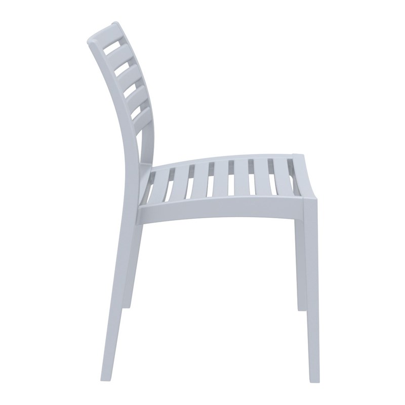 Compamia Ares Outdoor Patio Dining Chair in Silver Gray
