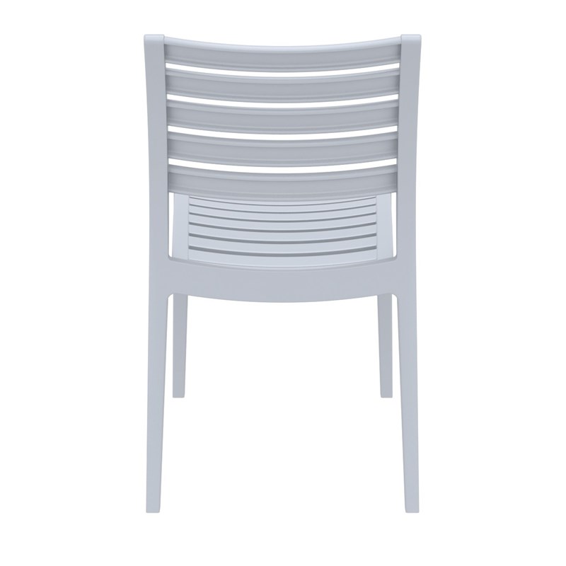 Compamia Ares Outdoor Patio Dining Chair in Silver Gray