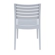 Compamia Ares Outdoor Patio Dining Chair in Silver Gray