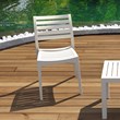 Compamia Ares Outdoor Patio Dining Chair in White