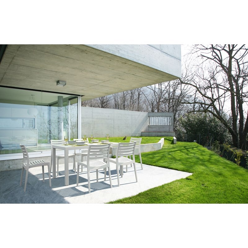 Compamia Ares Outdoor Patio Dining Chair in White